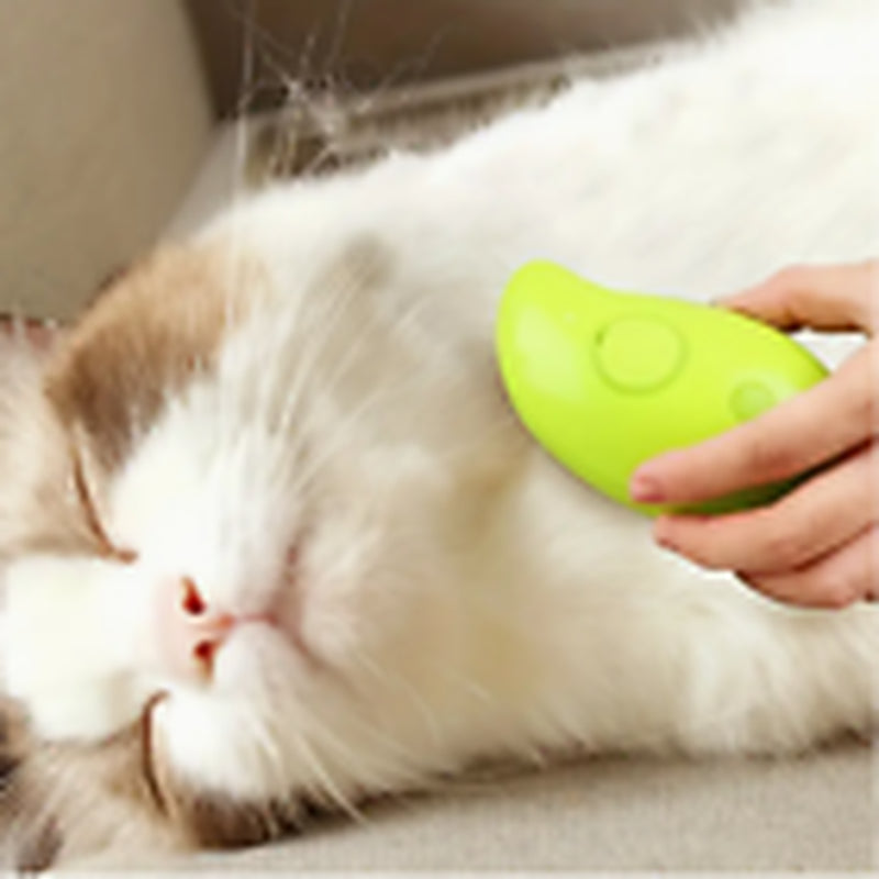 Rechargeable Hot Steam Grooming Brush for Cats and Dogs - Effortless Shedding Hair Spray Solution