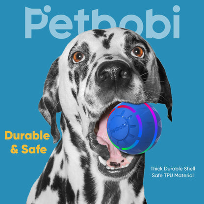 Interactive LED Dog Ball - Rechargeable Active Toy for Medium to Large Dogs, Features Flashing Lights and Movement