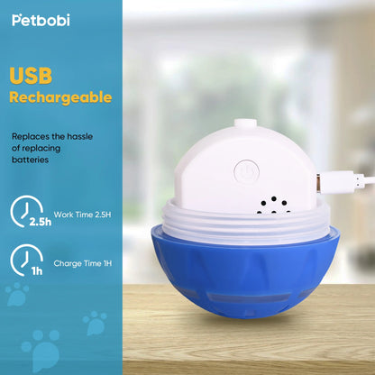 Interactive LED Dog Ball - Rechargeable Active Toy for Medium to Large Dogs, Features Flashing Lights and Movement