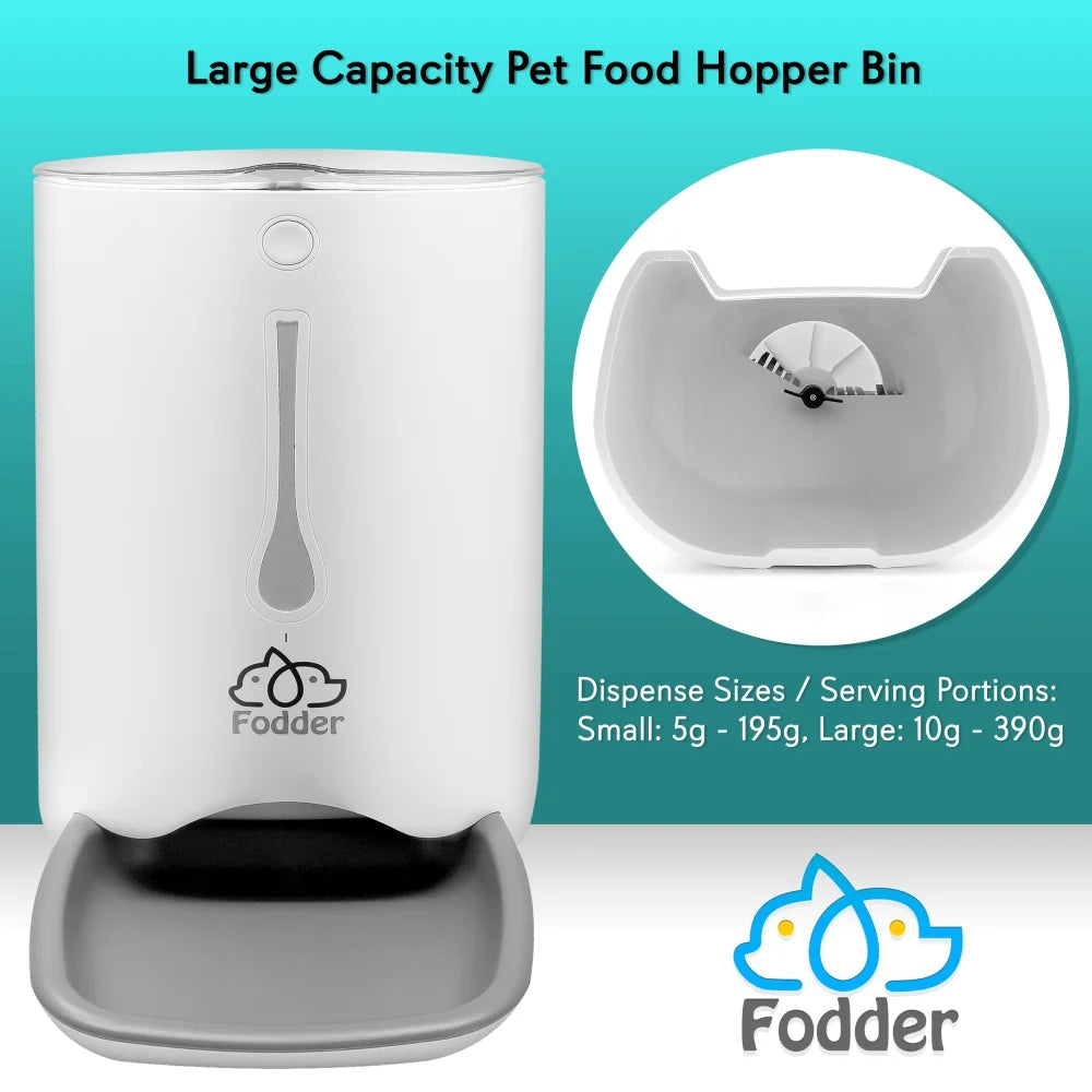 SLAPF30 - Intelligent Automatic Pet Food Dispenser with Digital Features and Voice Message Playback
