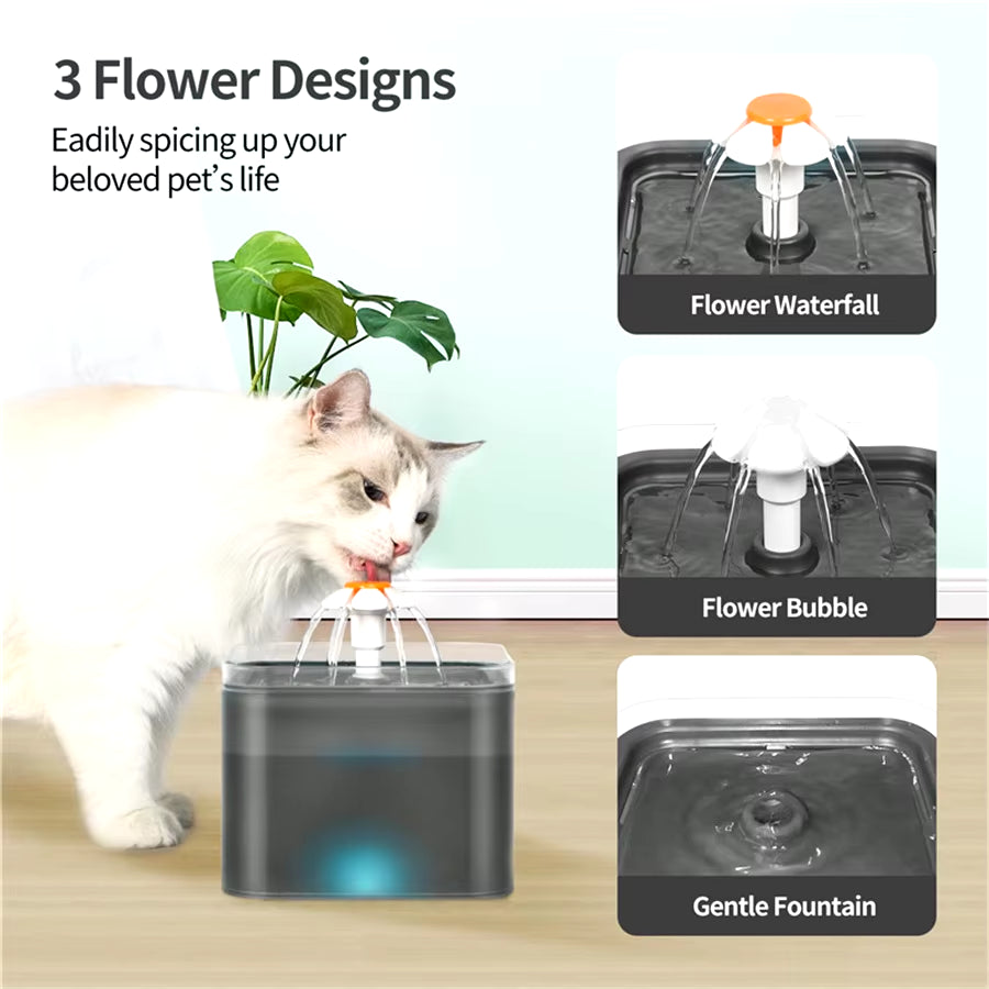 4L Smart Pet Feeder with Tuya WiFi Connectivity and 2L Automatic Drinking Fountain for Dogs and Cats