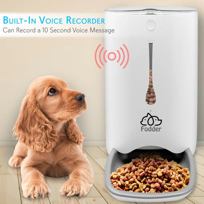 SLAPF30 - Intelligent Automatic Pet Food Dispenser with Digital Features and Voice Message Playback
